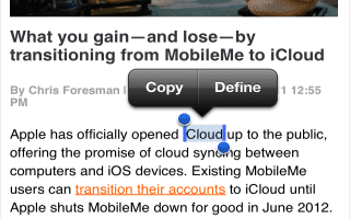 Post image for iOS 5 Tip: How to Launch the New Built-in Dictionary on the iPhone or iPad
