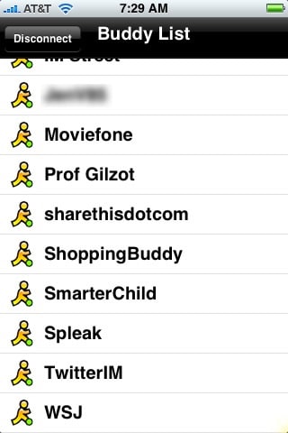 ApolloIM buddy list