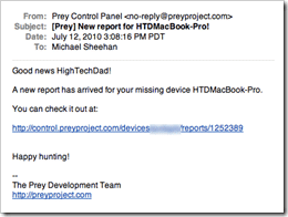 Prey_email_notification