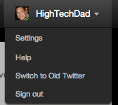 Twitter settings - HighTechDad™