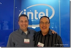 Jeff Sass (Dadomatic.com) & Michael Sheehan (HighTechDad.com) at Intel Upgrade Your Life 2011