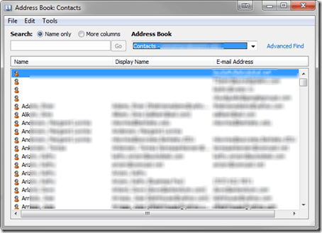 Outlook-addressbook-contacts