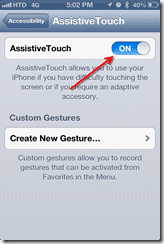 Turn on AssistiveTouch