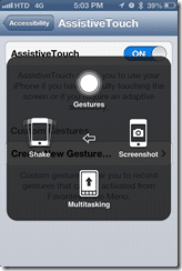 AssistiveTouch commands - screen 3