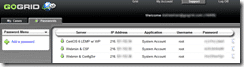 GoGrid Password Tab