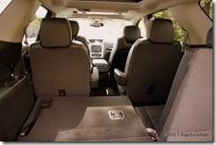 2013 GMC Acadia Folded Rear Seats