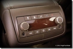 2013 GMC Acadia Rear Climate & Entertainment Controls