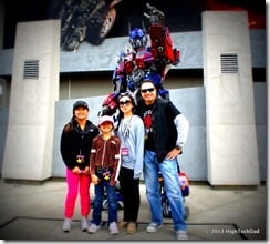 HighTechDad's family & Transformers