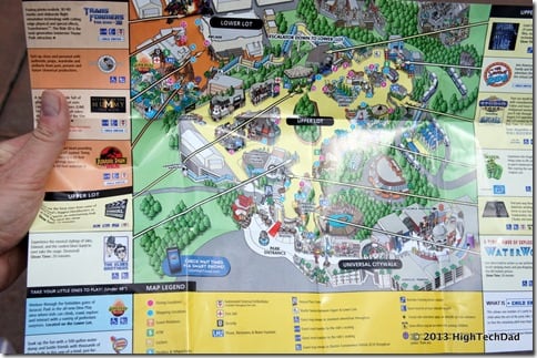 Universal Studios Hollywood map