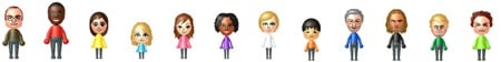 Nintendo WiiU different Miis