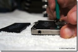 Removing pressure contact from iPhone 4S