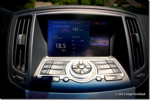 Center Display - 2013 Infiniti G37 IPL convertible