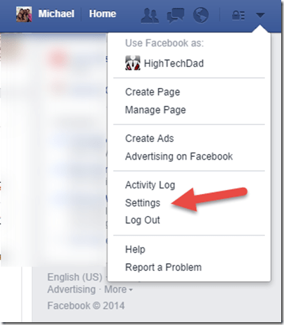 Facebook-settings