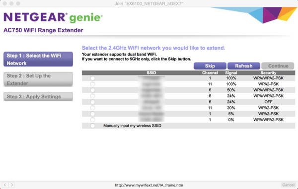 Set up 2 - NETGEAR AC750 WiFi Range Extender