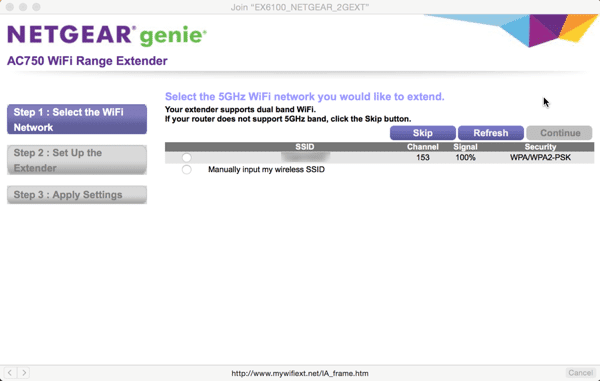 Set up 4 - NETGEAR AC750 WiFi Range Extender