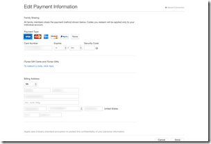 HTD Edit Payment in iTunes