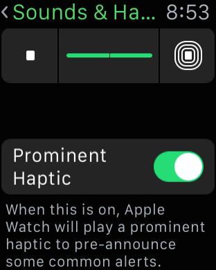 Apple Watch Tips - Prominent Haptic