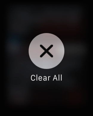 Apple Watch Tips - Clear All