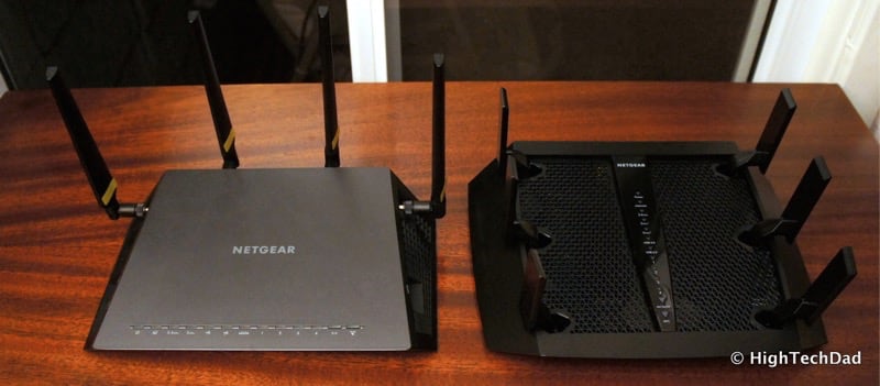 HTD NETGEAR 802.11 AC WiFi routers - side by side
