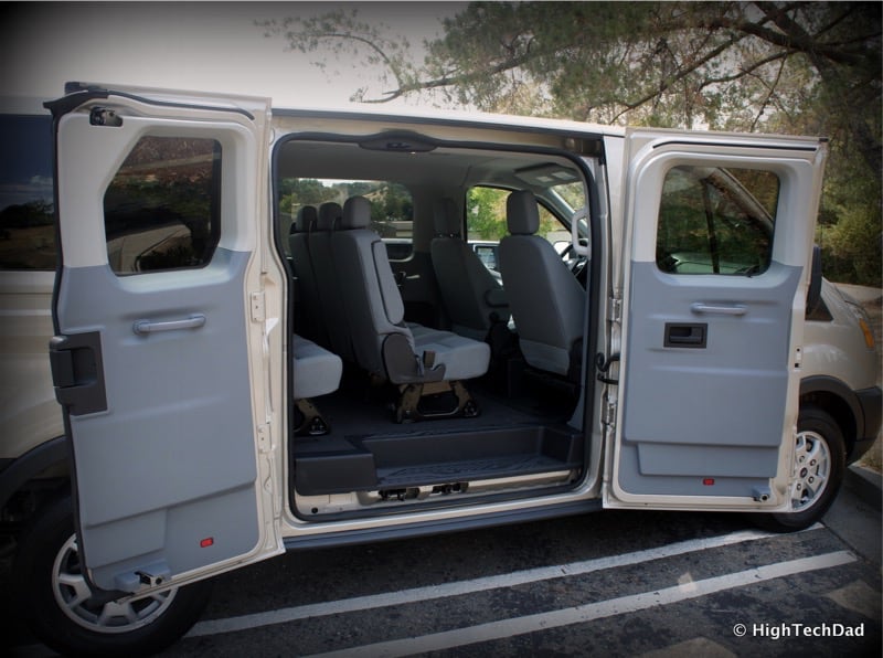 2015 Ford Transit Wagon XLT - Passenger doors open