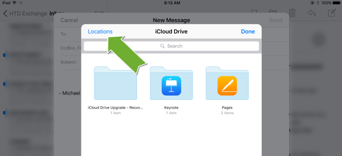 HTD Tip: How To Add Attachments in iOS 9 Email - enable locations on iPad