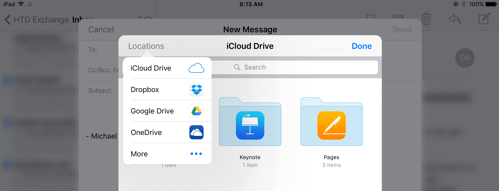 HTD Tip: How To Add Attachments in iOS 9 Email - locations enabled on iPad