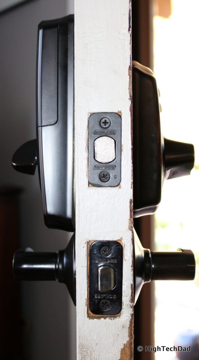 HTD Schlage Sense - side of door