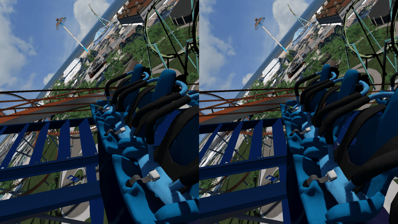 HTD - Homido & Homido midi - view of VR rollercoaster