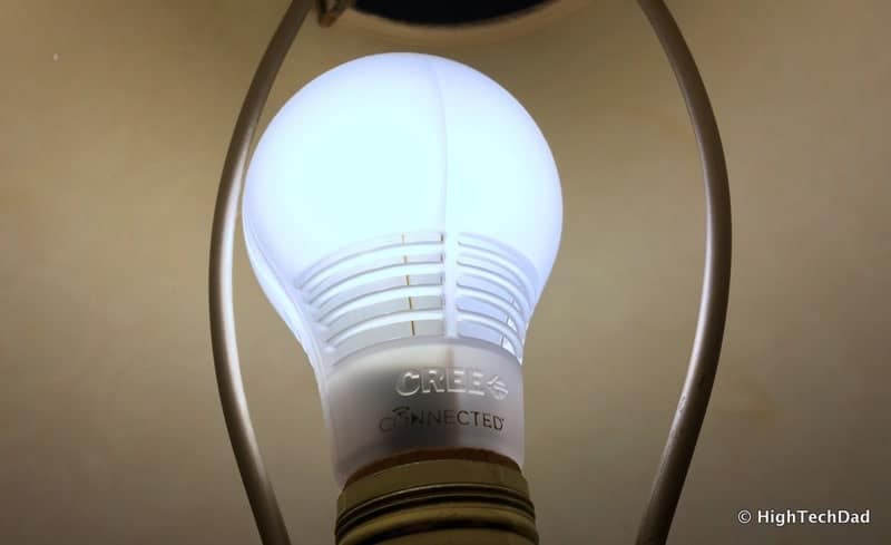 HTD Wink & Cree Connected LED Light Bulb - Cree light on