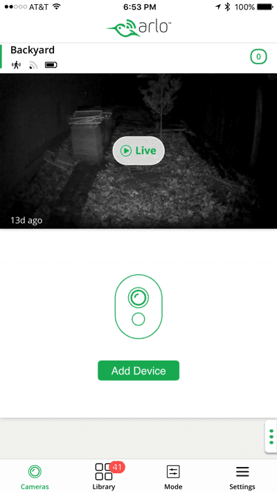 HTD NETGEAR Arlo Q - add device