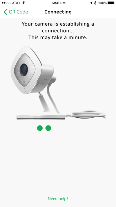 HTD NETGEAR Arlo Q - connecting