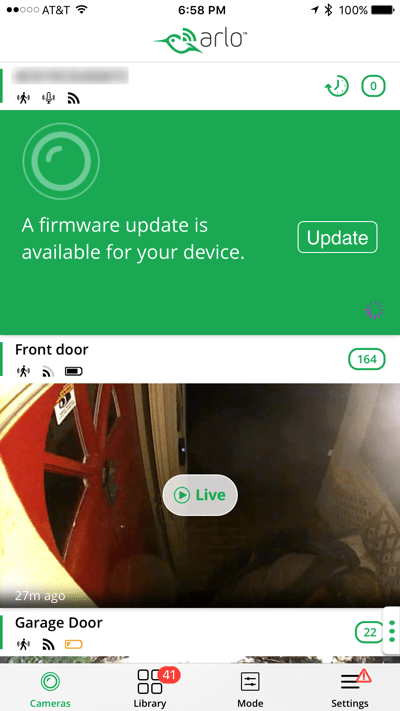 HTD NETGEAR Arlo Q - firmware update