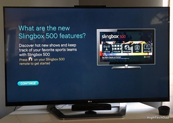 HTD Slingbox 500 setup - tour start