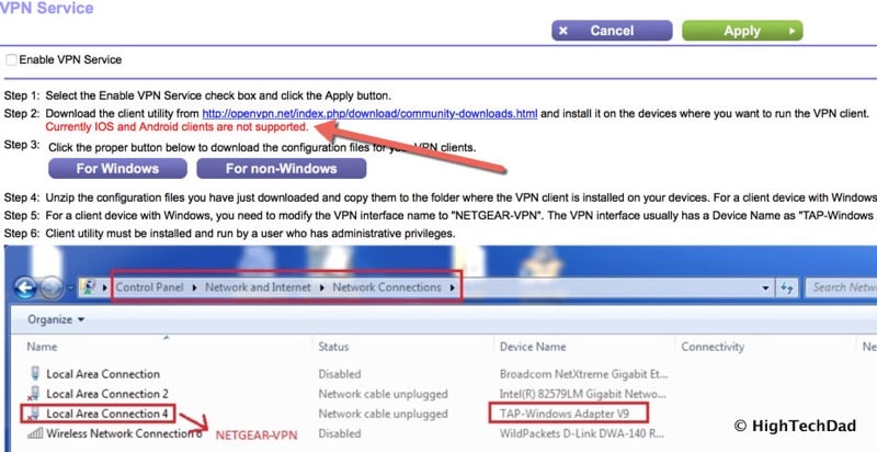 HTD OpenVPN & NETGEAR - R7500 VPN config