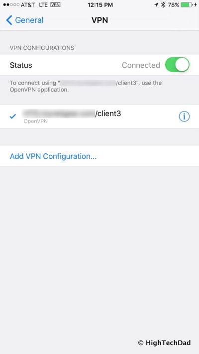 HTD OpenVPN & NETGEAR - iOS VPN details