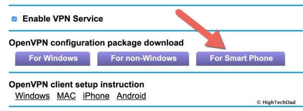 HTD OpenVPN & NETGEAR - for smartphones