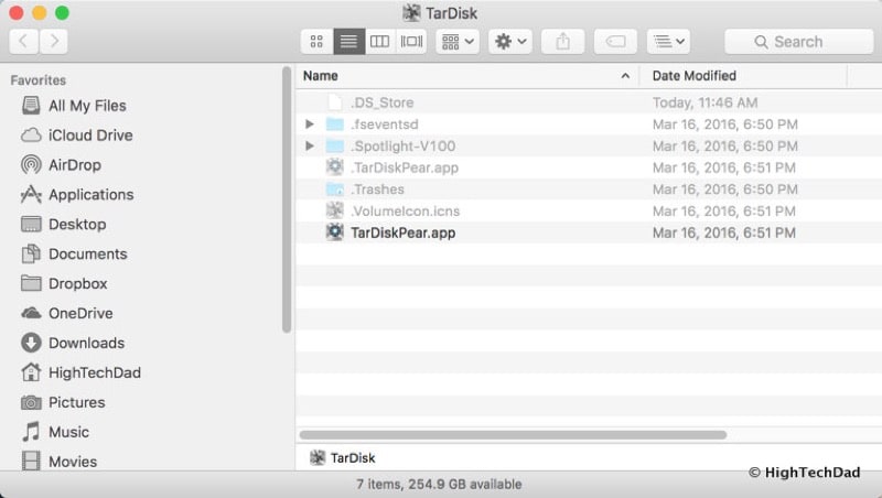 HTD TarDisk Pear - installer