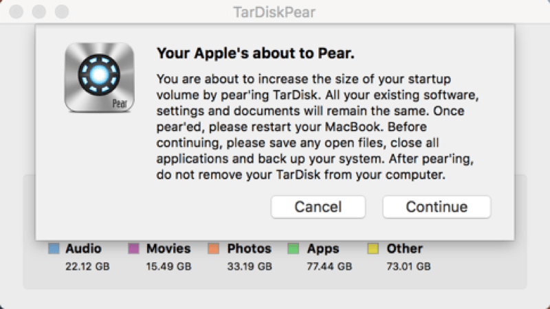 HTD TarDisk Pear - about to pear