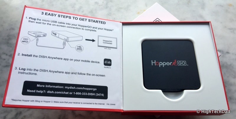 DISH HopperGO Review - Getting Started steps