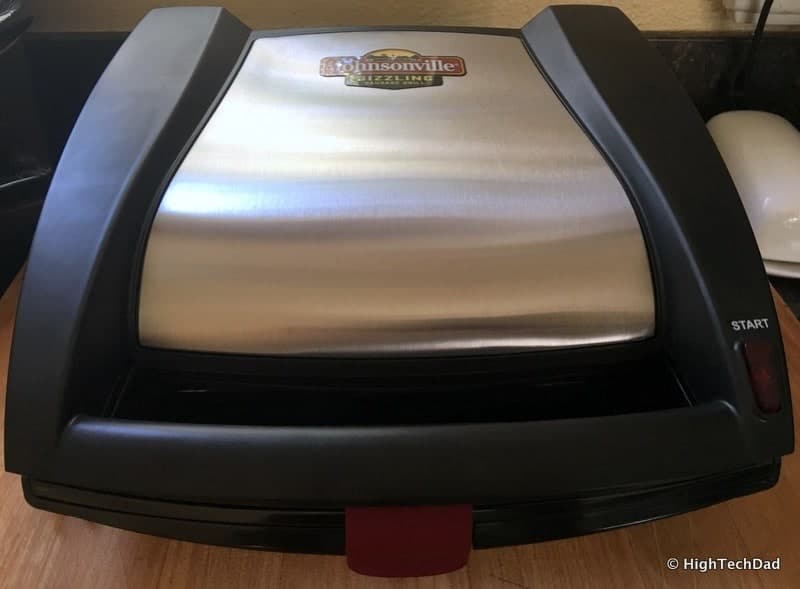 HighTechDad Johnsonville Sizzling Sausage Grill - grill closed