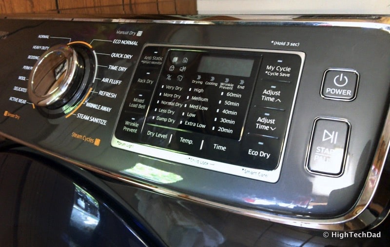 2016 Samsung Clothes Dryer (Model: DV50K7500GV) Review - Control Panel