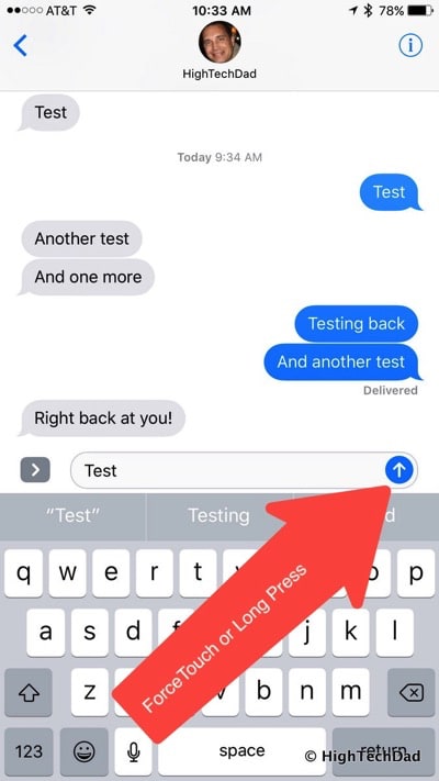 HTD Tip - Disable this setting to enable snazzy background & effect on iMessage in iOS 10 - ForceTouch or Long Press