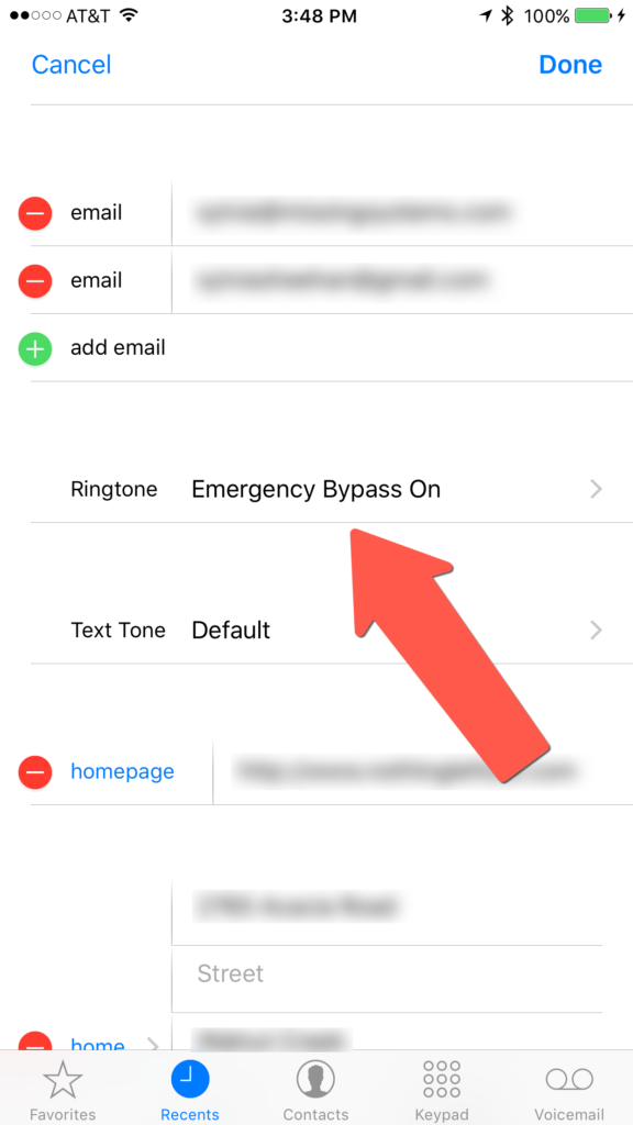 iOS 10 - Emergency Bypass - Ringtone edit