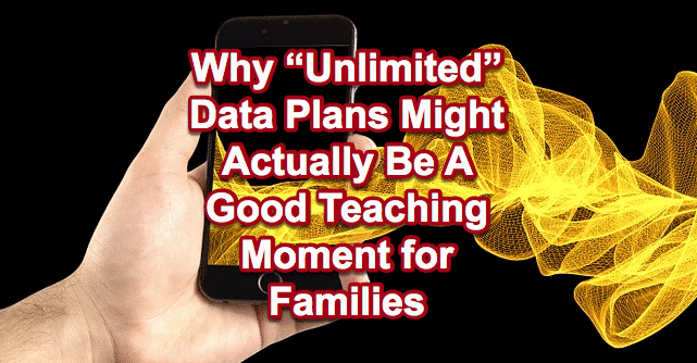"Unlimited" data - title