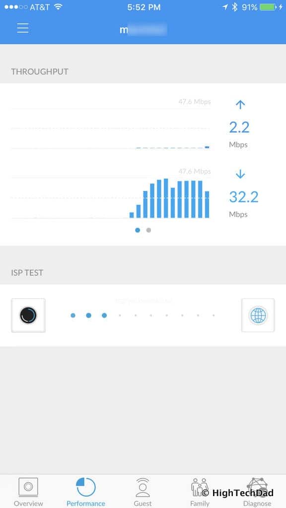 AmpliFi HD Mesh Wifi Router Review - throughput