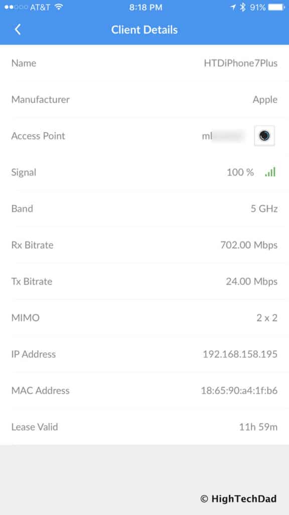 AmpliFi HD Mesh Wifi Router Review - client details