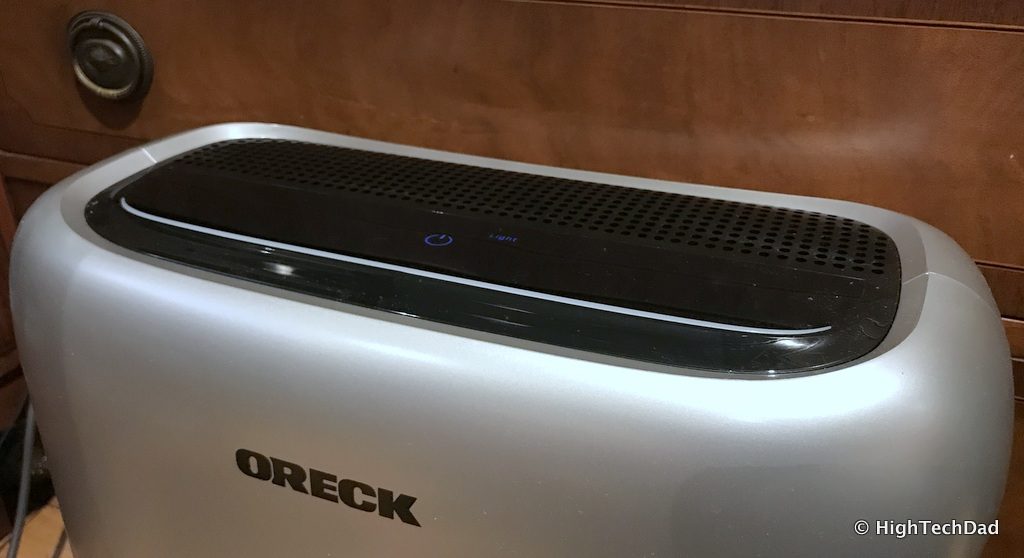 Oreck Air Response Air Purifier Review - front side view