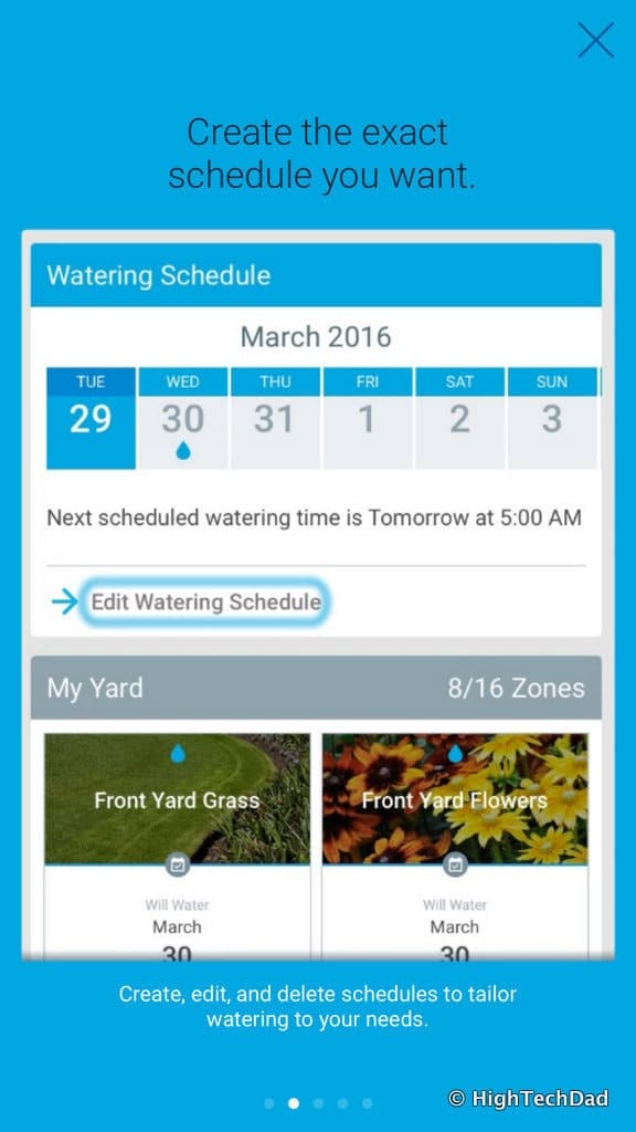 Rachio Smart Sprinkler Controller Review - create schedule