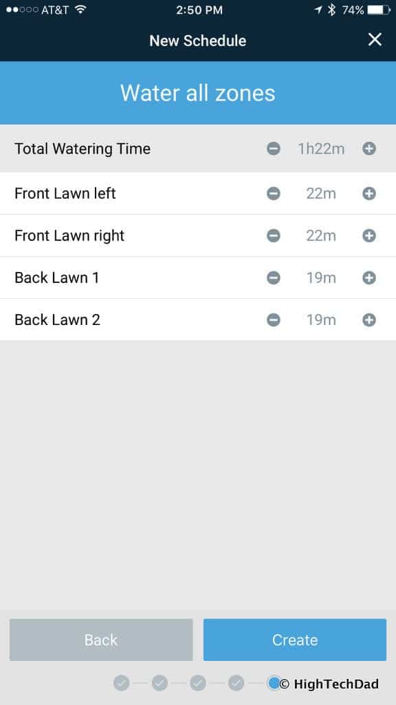 Rachio Smart Sprinkler Controller Review - durations