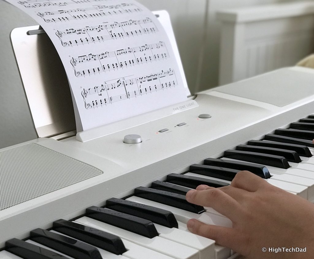 The ONE smartpiano keyboard - use with sheet music too